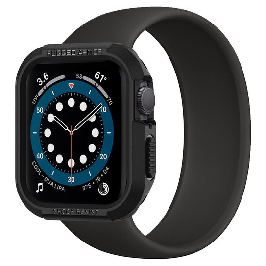 Spigen Rugged Armor Case Apple Watch Series 6/5/4/SE 44mm - Black