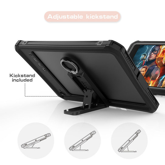 Krakatoo Shellbox WaterProof Case iPad Mini 4/5 - Black/Grey