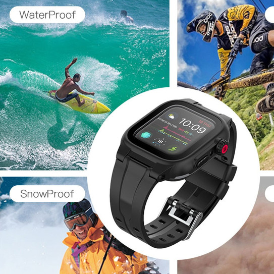 Krakatoo Shellbox WaterProof Case Apple Watch 44mm - Black Krakatoo Shellbox WaterProof Case Apple Watch 44mm - Black