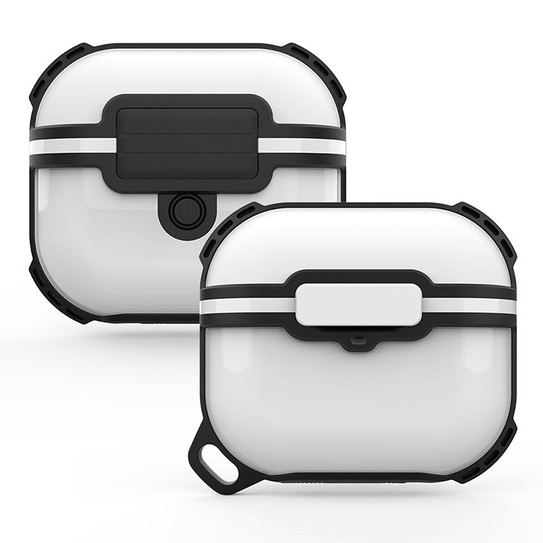 Krakatoo Shellbox WaterProof Case Airpods Pro - White/Black Krakatoo Shellbox WaterProof Case Airpods Pro - White/Black
