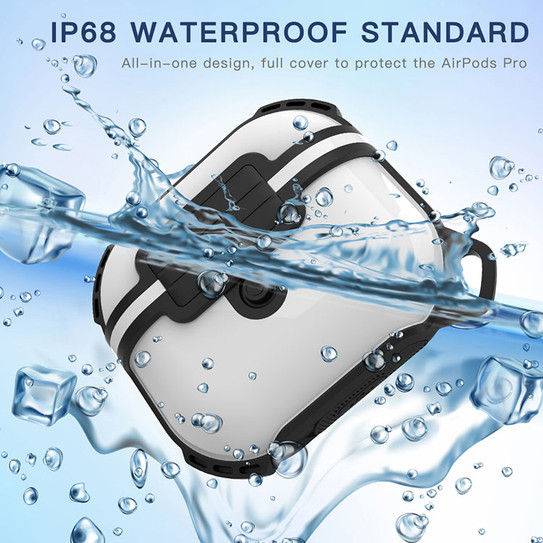 Krakatoo Shellbox WaterProof Case Airpods Pro - White/Black Krakatoo Shellbox WaterProof Case Airpods Pro - White/Black