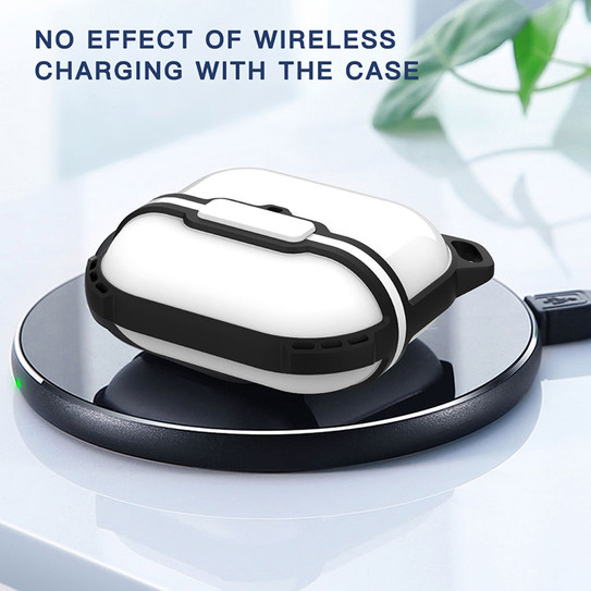 Krakatoo Shellbox WaterProof Case Airpods Pro - White/Black Krakatoo Shellbox WaterProof Case Airpods Pro - White/Black