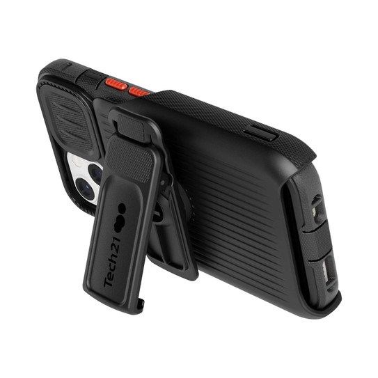 Tech21 Evo Max w/ Holster Case iPhone 13 - Off Black