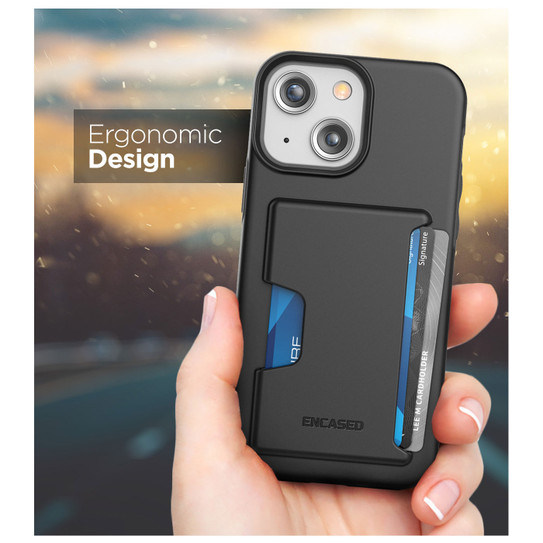 Encased Phantom Wallet Case iPhone 13 - Black Encased Phantom Wallet Case iPhone 13 - Black