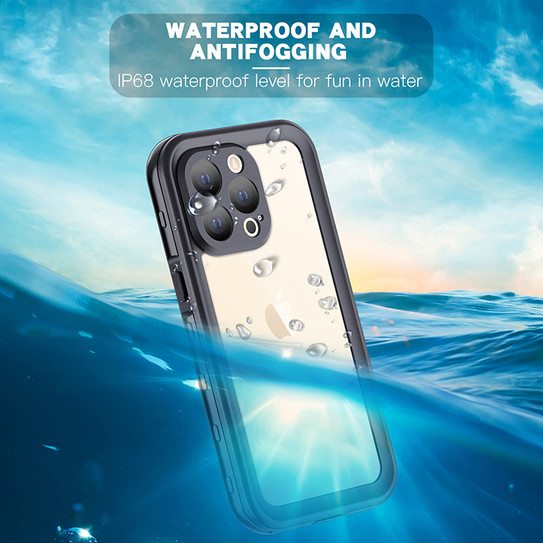 Krakatoo Classic WaterProof Case iPhone 13 Pro - Black/Clear Krakatoo Classic WaterProof Case iPhone 13 Pro - Black/Clear
