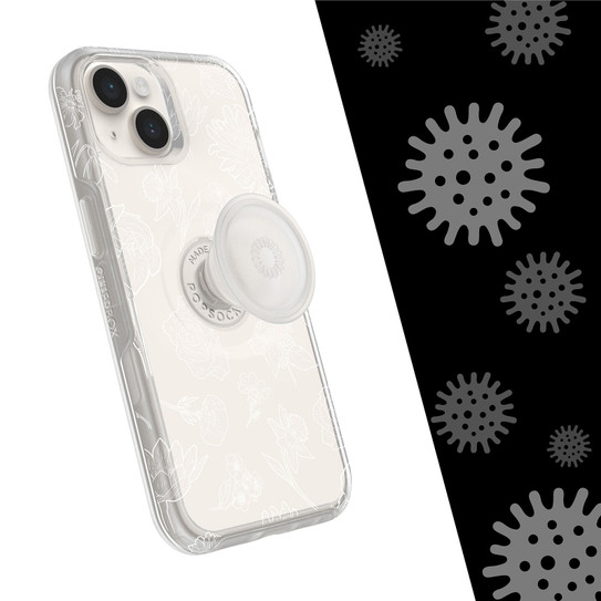OtterBox Otter+Pop Symmetry Clear Case iPhone 14 - Flower of The Month