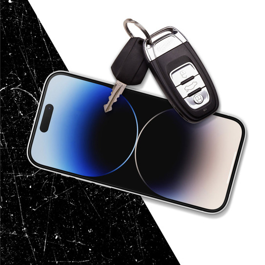 OtterBox Amplify Privacy Glass iPhone 14 Pro - Clear