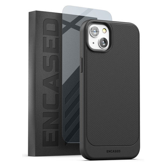 Encased Thin Armor Case with Screen Protector iPhone 14 Plus - Black