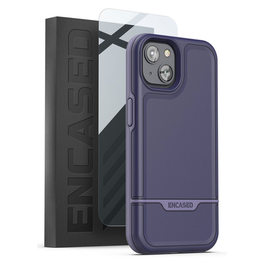 Encased Rebel Case with Screen Protector iPhone 14 Plus - Purple
