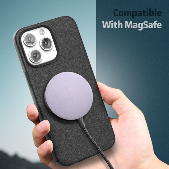 Encased Artura Leather MagSafe Case and Wallet iPhone 14 Pro Max - Black