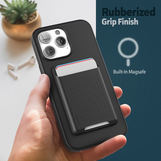 Encased Slimshield Magsafe Case iPhone 14 Pro with TPU Wallet - Black