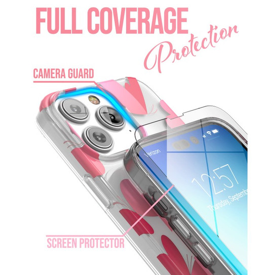 Encased Loop Case with Screen Protector iPhone 14 Pro - Heart Butterfly