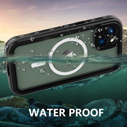 Krakatoo Dot WaterProof Case iPhone 14 Plus - Black/Clear Krakatoo Dot WaterProof Case iPhone 14 Plus - Black/Clear