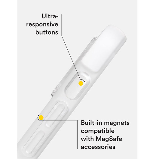 BodyGuardz Ace Pro MagSafe Case iPhone 14 - White
