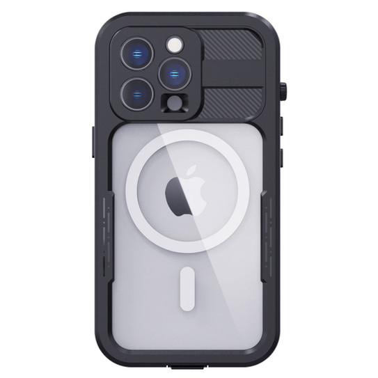 Krakatoo Mars WaterProof Case iPhone 14 Pro - Black with Metal Ring Krakatoo Mars WaterProof Case iPhone 14 Pro - Black with Metal Ring