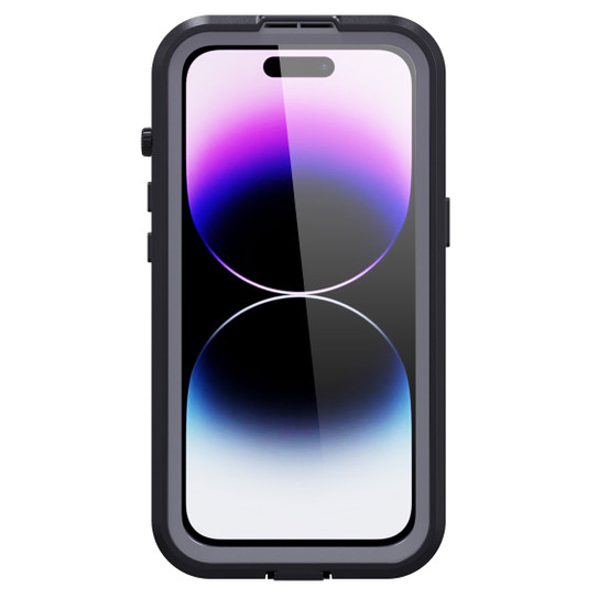 Krakatoo Mars WaterProof Case iPhone 14 Pro - Black with Metal Ring Krakatoo Mars WaterProof Case iPhone 14 Pro - Black with Metal Ring