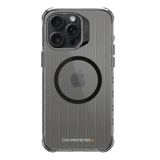EFM Dakar D3O Case Armour iPhone 15 Pro Max - Clear/Black