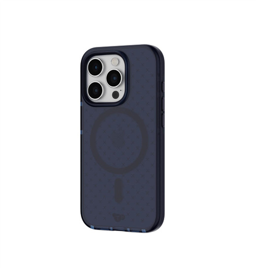 Tech21 Evo Check MagSafe Case iPhone 15 Pro - Midnight Blue