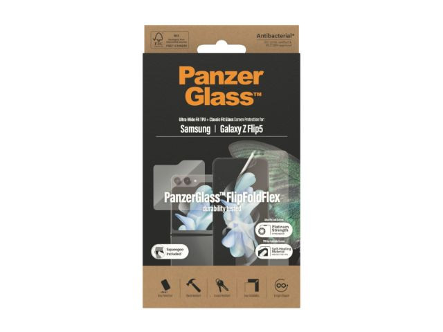 PanzerGlass Front Glass + TPU Secreen Protector Samsung Galaxy Z Flip 5