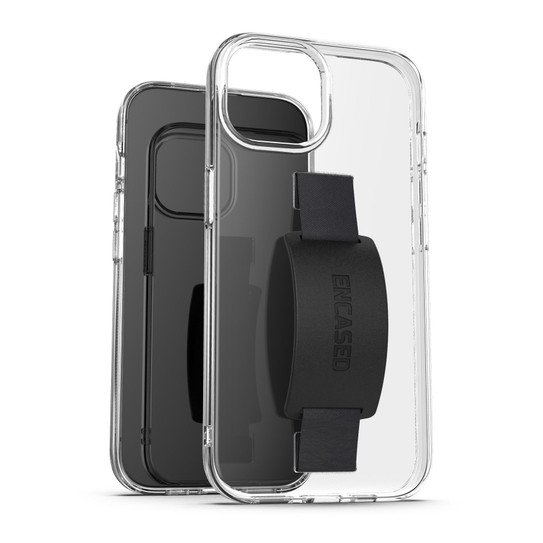 Encased Hand Loop Case iPhone 15 - Crystal Clear