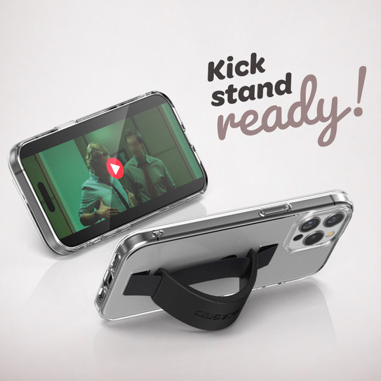 Encased Hand Loop Case iPhone 15 - Crystal Clear