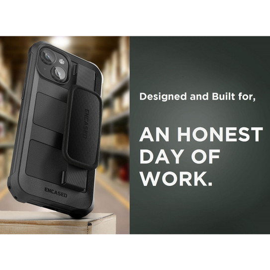 Encased Falcon Hand Strap Case iPhone 15 - Black
