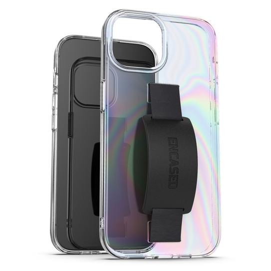 Encased Hand Loop Case iPhone 15 - Rainbow Reflection