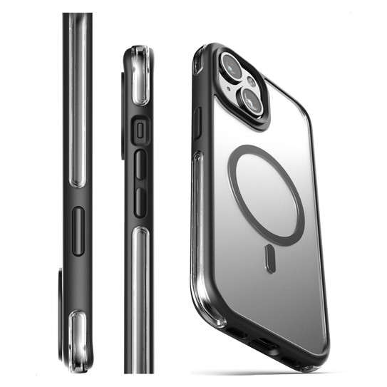 Encased MAG-AIR Case iPhone 15 Plus with MagSafe Ring Grip - Black