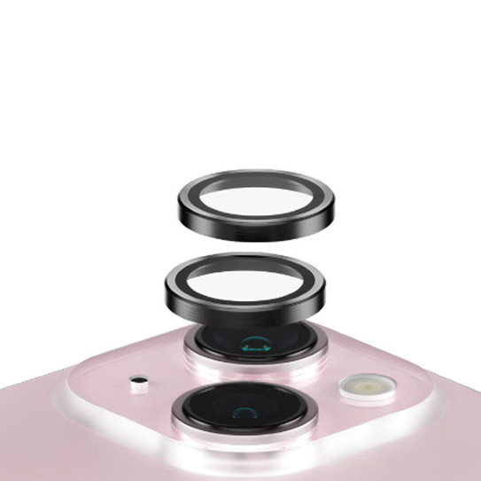 PanzerGlass Hoops Lens Protector iPhone 15/15 Plus - Black