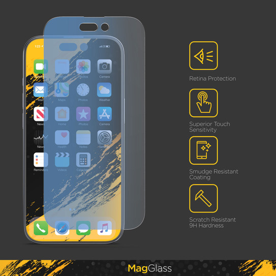 Encased Blue Light Screen Protector iPhone 15 Pro - Clear