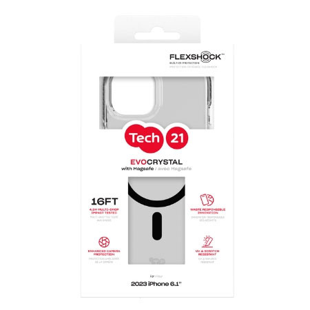 Tech21 Evo Crystal MagSafe Case iPhone 15 Pro - Amethyst