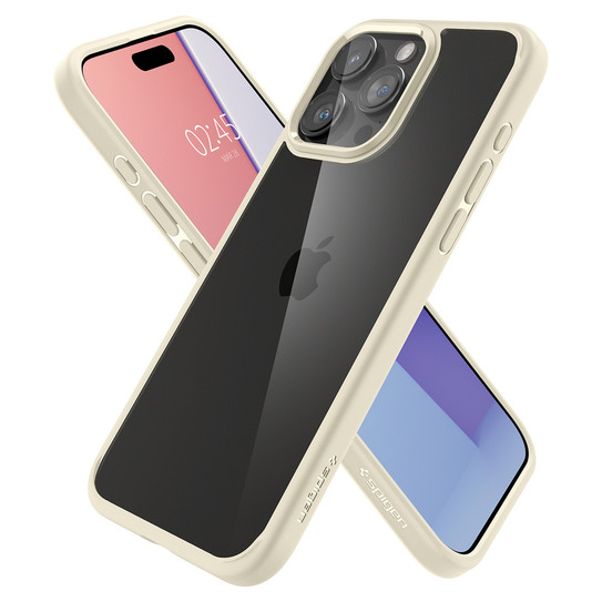 Spigen Ultra Hybrid Crystal Case iPhone 15 Pro Max - Mute Beige