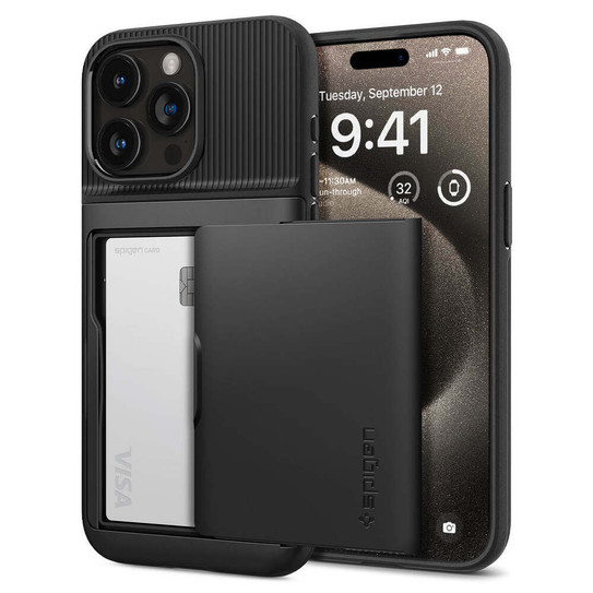 Spigen Slim Armor CS Case iPhone 15 Pro Max - Black