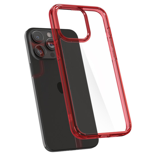 Spigen Ultra Hybrid Crystal Case iPhone 15 Pro - Deep Red