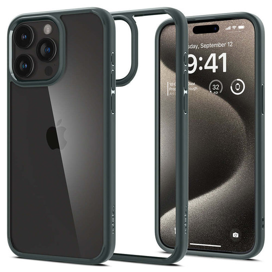 Spigen Ultra Hybrid Crystal Case iPhone 15 Pro - Frost Green Spigen Ultra Hybrid Crystal Case iPhone 15 Pro - Frost Green