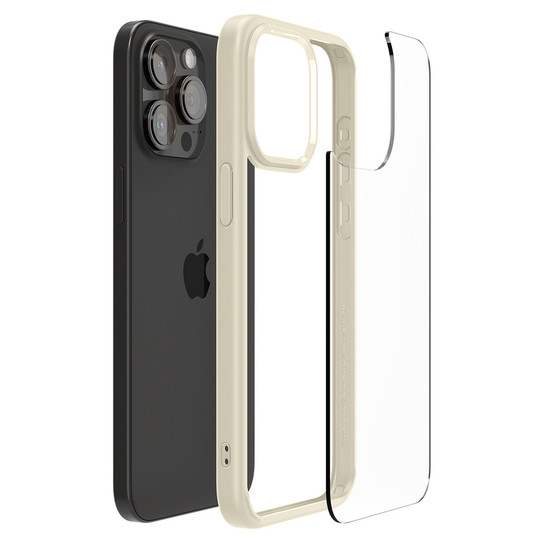 Spigen Ultra Hybrid Crystal Case iPhone 15 Pro - Mute Beige