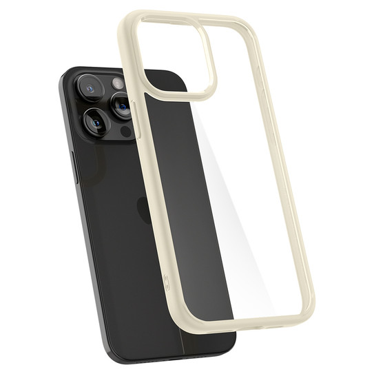 Spigen Ultra Hybrid Crystal Case iPhone 15 Pro Max - Mute Beige