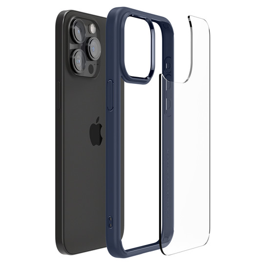 Spigen Ultra Hybrid Crystal Case iPhone 15 Pro - Navy Blue Spigen Ultra Hybrid Crystal Case iPhone 15 Pro - Navy Blue