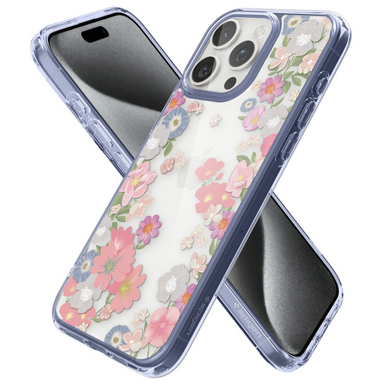 Spigen Ultra Hybrid Crystal Case iPhone 15 Pro - Blossom Spigen Ultra Hybrid Crystal Case iPhone 15 Pro - Blossom