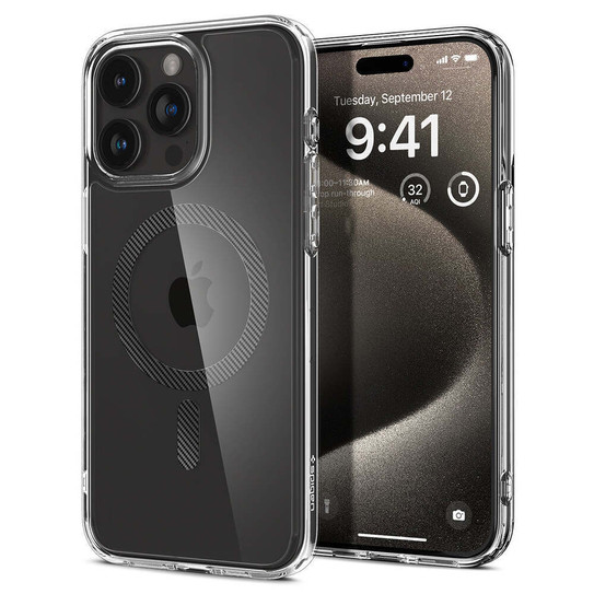 Spigen Ultra Hybrid MagFit Case iPhone 15 Pro - Carbon Fiber