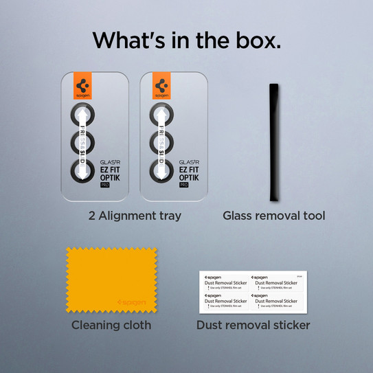 Spigen Glas.tR EZ Fit Optik Pro 2PCS Glass Lens Protector Samsung Galaxy S23 FE - Black