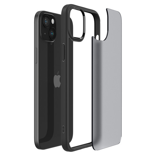 Spigen Ultra Hybrid Crystal Case iPhone 15 Plus - Frost Black