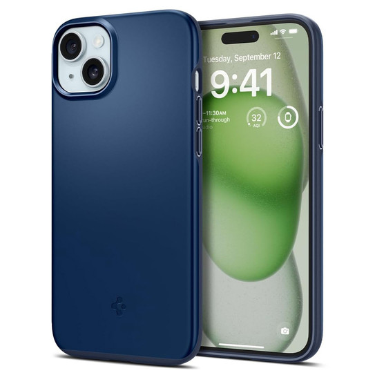 Spigen Thin Fit Case iPhone 15 Plus - Navy Blue