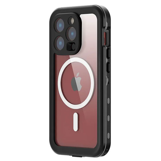 Krakatoo Dot WaterProof Case iPhone 15 Pro - Black/Clear Krakatoo Dot WaterProof Case iPhone 15 Pro - Black/Clear