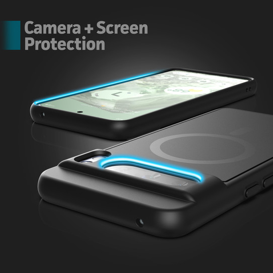 Encased Slimshield Case Google Pixel 8 Pro with Belt Clip Holster - Black