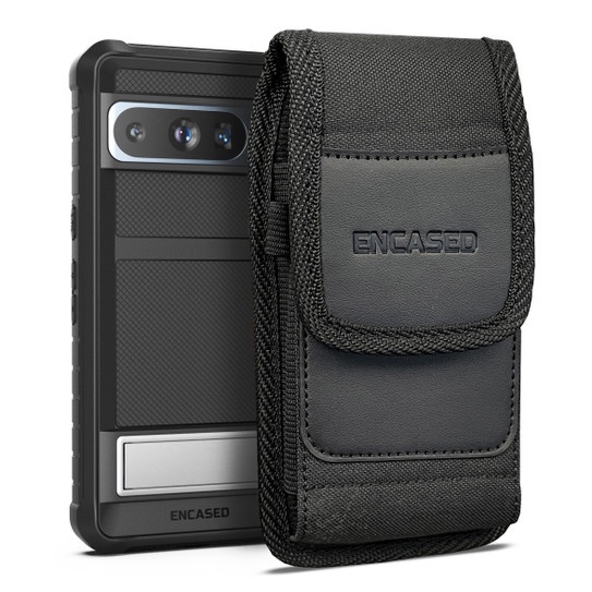 Encased Falcon Case Google Pixel 8 Pro with Belt Clip Pouch - Black Encased Falcon Case Google Pixel 8 Pro with Belt Clip Pouch - Black