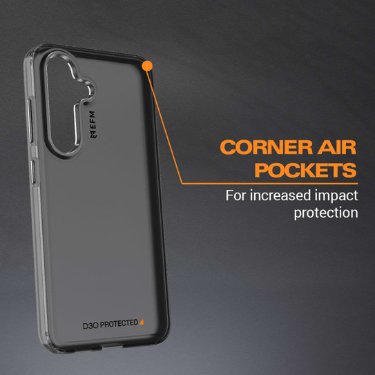 EFM Volta D3O BIO Case Armour Samsung Galaxy S24+ Plus - Clear/Black