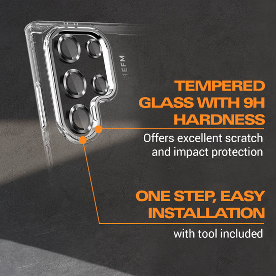 EFM Camera Lens Armour Samsung Galaxy S24 Ultra - Carbon