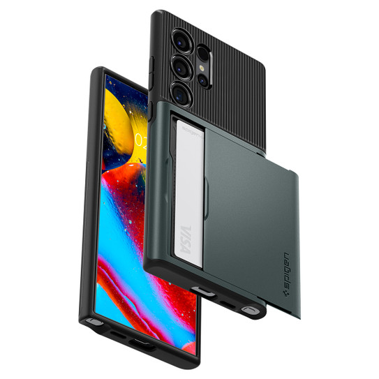 Spigen Slim Armor Case Samsung Galaxy S24 Ultra - Abyss Green