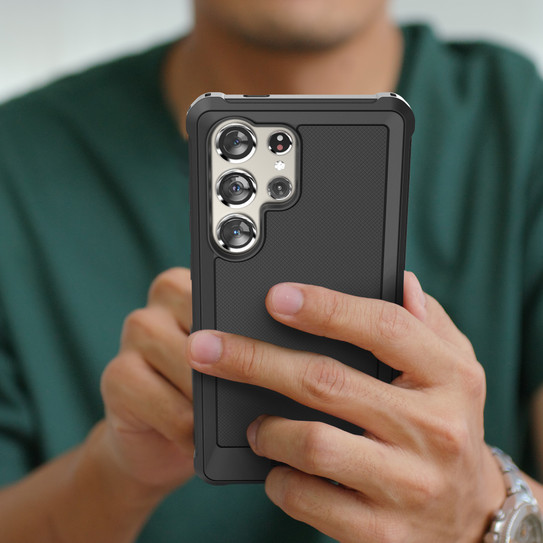 Encased Falcon Case Samsung Galaxy S24 Ultra - Black